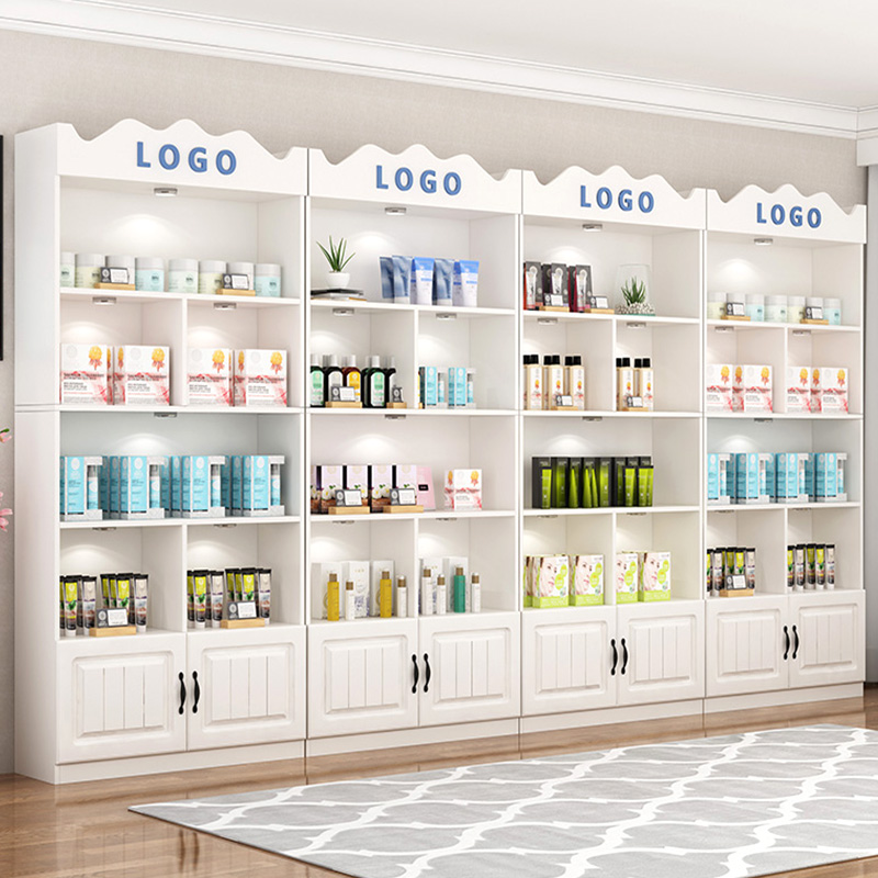 Cosmetic display cabinet Beauty salon product shelf display shelf Container display shelf Nail art cabinet storage display cabinet