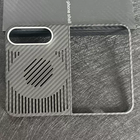 Carbon Fiber Weave Heat dissipation Duo Fold iPhone Case for iPhone Duo Fold