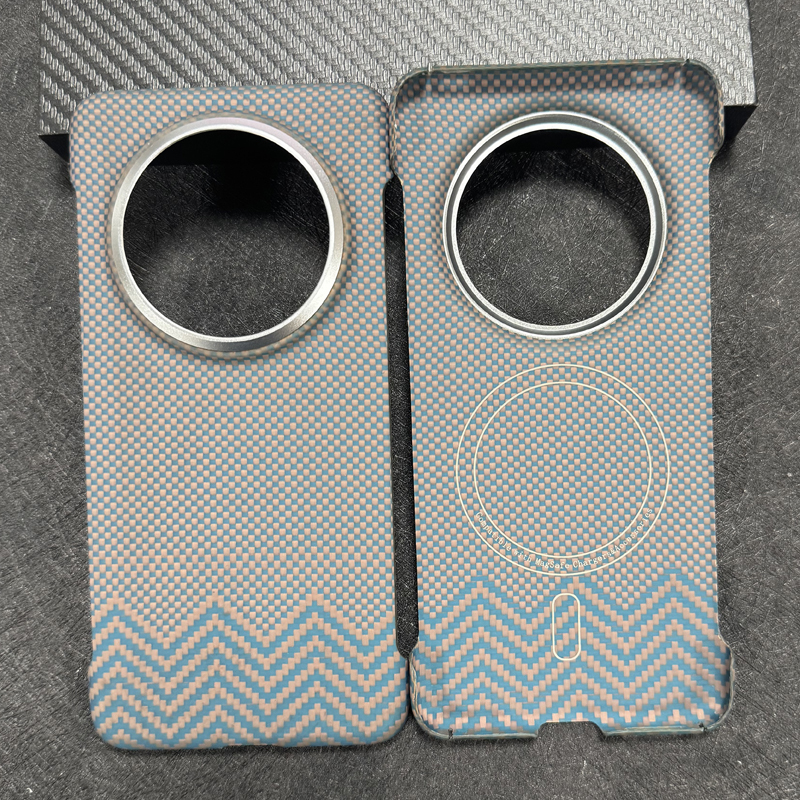 Suitable for Huawei Mate80Pomax Frameless Magnetic Kevlar Titanium Blue Mobile Phone Case M70Pro+ Carbon Fiber Cut Out Heat Dissipation Thin Business M80 Protective Case