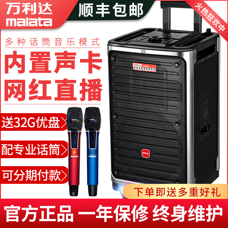 Vanlida M 9811 large net red speaker sound outdoor live High power player with wireless microphone KTV