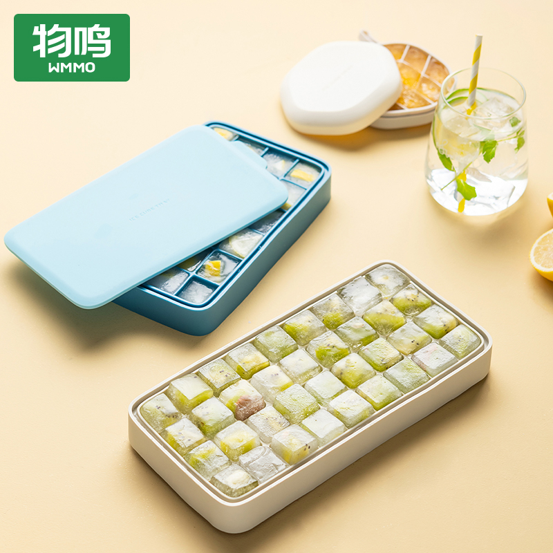 Tinnitus Frozen Ice Cubes Molds Ice-Making Box Silicone Freezers Home Fridge Homemade With Lid Model Nemesis Red