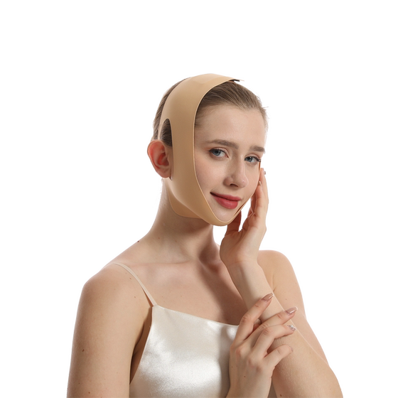 
Adults have fun facial v-face artifact lifting mask face lifting tightening artifact double chin liposuction head cover
