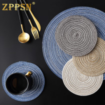 Italy ZPPSN placemat Nordic round heat insulation bowl pad Coaster casserole pad Household anti-scalding hand woven