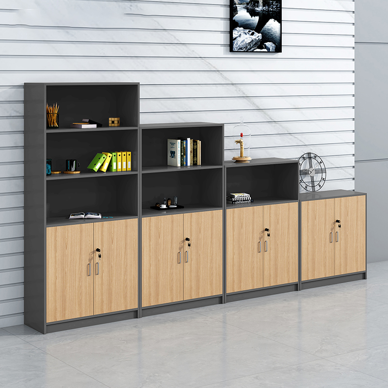 Office furniture cabinet with lock short cabinet Home bookcase Wooden File Cabinet Information Containing storage cabinet Composition-Taobao