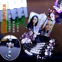 Car Pendant Goddess Net Red Ins on-board rearview mirror upscale Crystal pendant in car decorated with custom photos