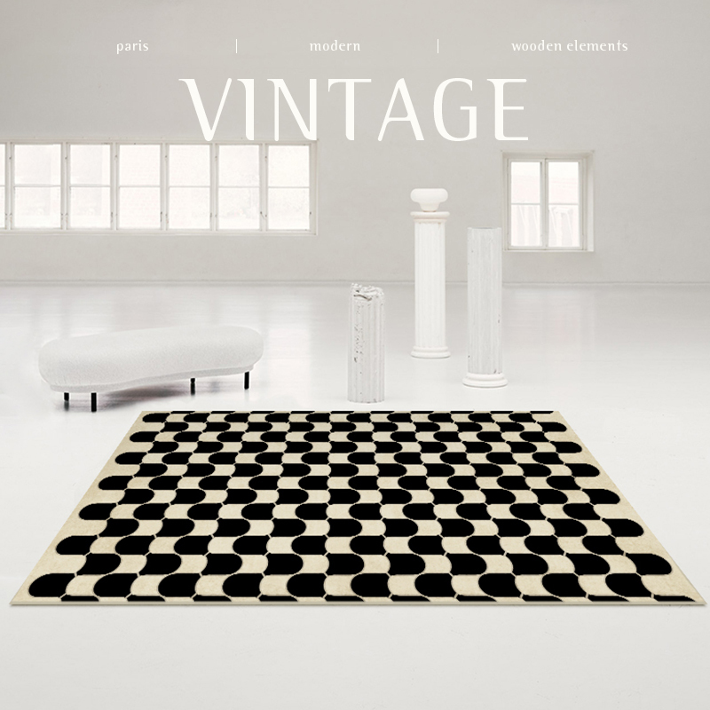 Living Room Carpet 2026 New Model Bedroom Bedside Coffee Table Sofa Thick Soundproof Light Luxury High-End Vintage Stain-Resistant Floor Mat