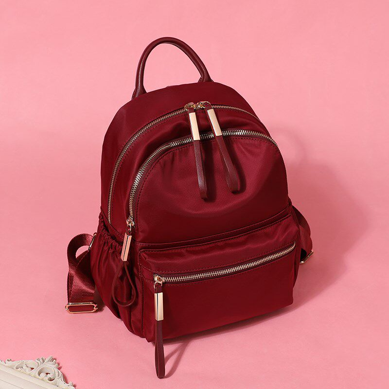 If Wind Waterproof Fashion Double Shoulder Bag Woman 2020 New Fashion Travel 100 Lap Light Casual Bag Nylon Pack Woman