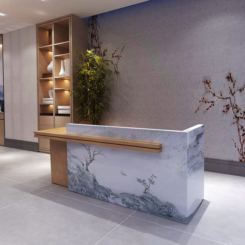 Sucheng Xiaoxiang Zen Light Luxury Bar Checkout Bar Beauty Yoga Shop Front Desk Reception Counter