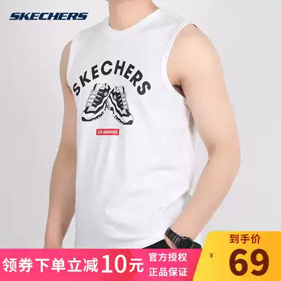 SkechersSKECHERS men's sports vest men 2021 summer breathable sleeveless T-shirt casual top tide