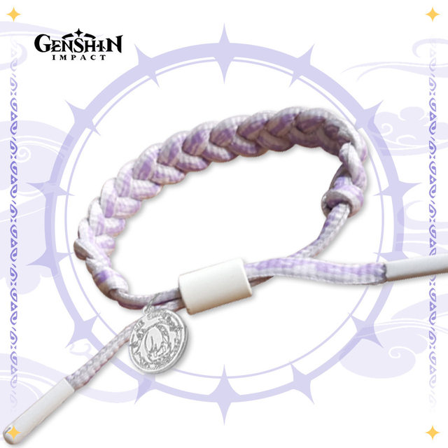 Genshin Impact Braided Braided Bracelet ປັບປ່ຽນໄດ້ສະເພາະຕົວບຸກຄົນ ສາຍແຂນຕາຂອງພະເຈົ້າ ເກມ [1 ] .