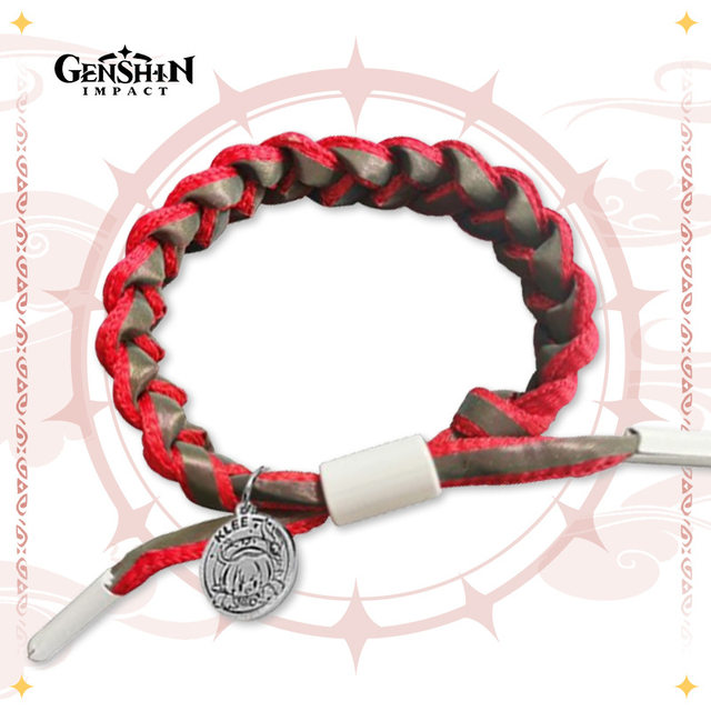 Genshin Impact Braided Braided Bracelet ປັບປ່ຽນໄດ້ສະເພາະຕົວບຸກຄົນ ສາຍແຂນຕາຂອງພະເຈົ້າ ເກມ [1 ] .