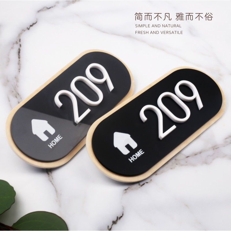 HomeAccessHotel Hostel ResidentsReservation Hostel Reservation Room Brand Customized Room Brand Digital with High-grade Creative Personality Simplified Nordic Wind Acrylic Sign