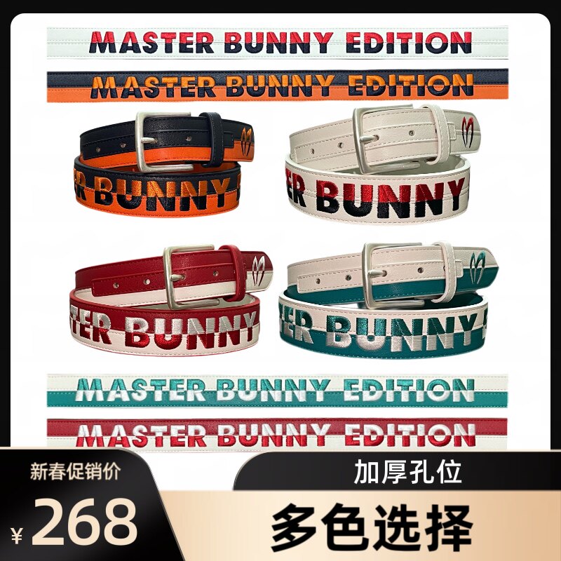 PG Golf Belt Men And Women's Fashion Belt Rabbit Ears Thickened Belt Rework Embroidered Golf Accessories-Taobao