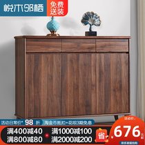 New Chinese shoe cabinet Chinese entrance cabinet home solid wood color storage entrance hall cabinet living room entrance shoe cabinet