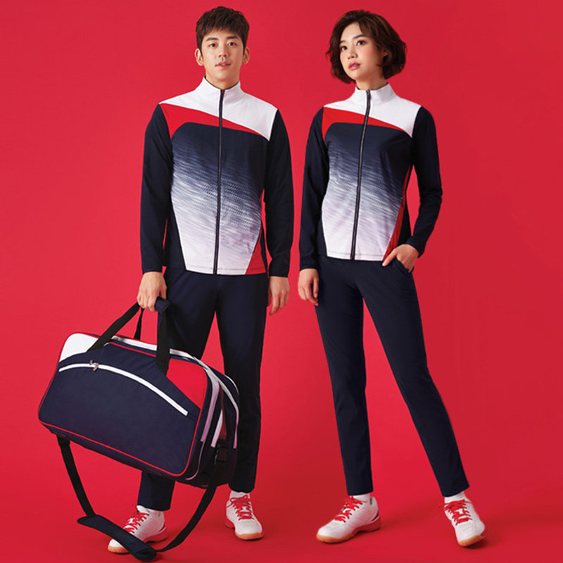 Badminton Suit Sportswear Sports Suit Men And Women 2020 New Long Sleeves Long Pants Warm Jacket Jersey Team Set