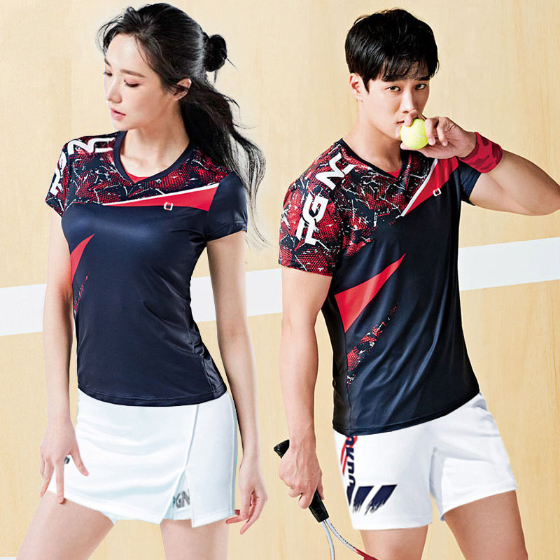 2020 Badminton suit Tennis skirt suit Women's and men's sports jerseys Playing Korean team quick-drying clothes Women's clothes