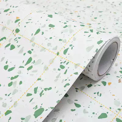 Powder room waterproof stickers, wall stickers, ugly terrazzo wallpaper, toilet sink cabinet, bathroom wallpaper, self-adhesive, moisture-proof