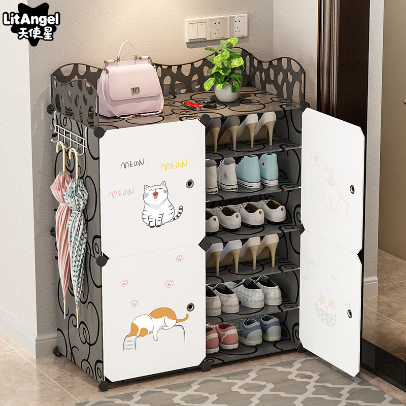 Shoe rack Subway Home Easy Economy Type shoes anti-dust Multi-layer Provincial space Dormitory Put door Shoe cabinet storage cabinet