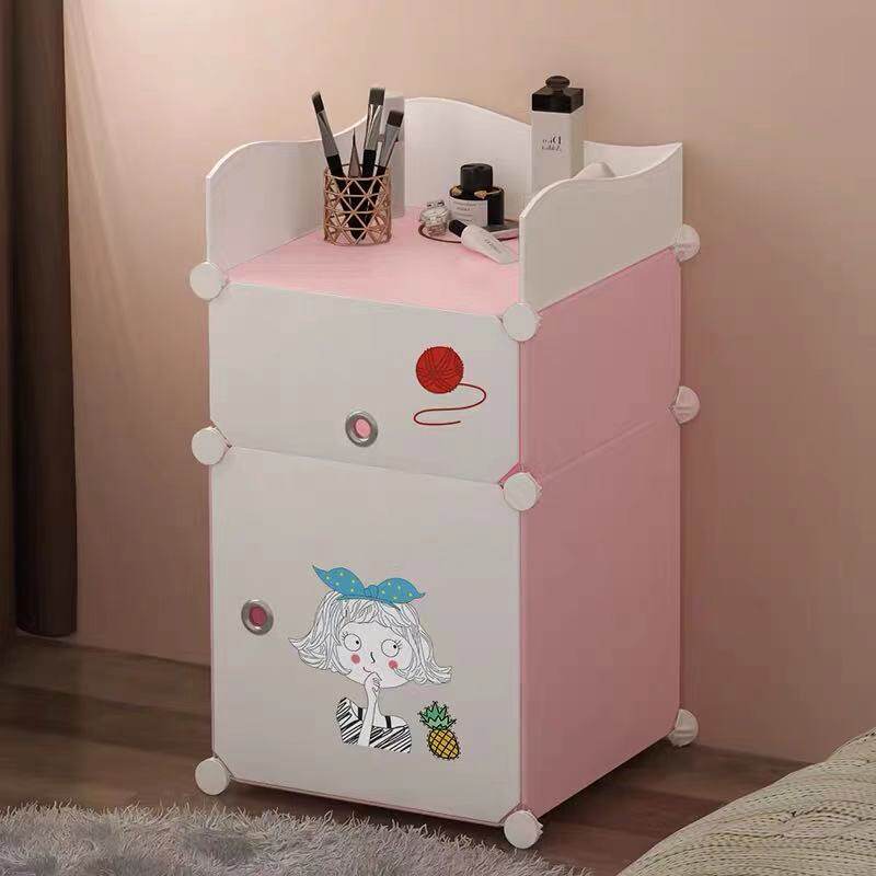 Makeup Desk Bedroom Small Storage Cabinet Integrated Makeup Bench Modern Minima Rental House Teen Girl Light Lavish Make-up Table