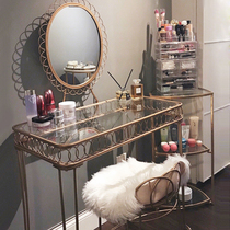 Nordic light luxury dressing table bedroom small apartment modern simple creative Net red ins Wind with mirror high grade makeup table