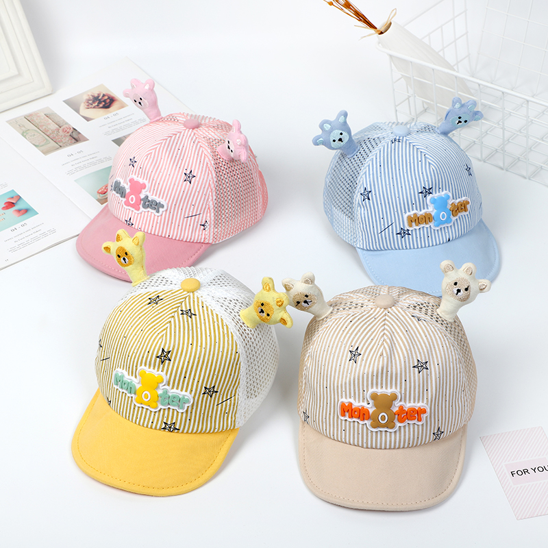 Baby hat summer thin male baby shade baseball cap young child summer mesh sun sun hat girl girl