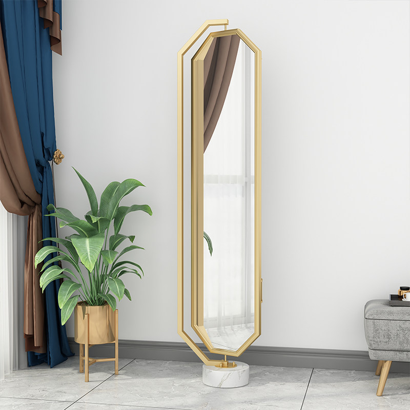 tủ gương treo tường Toàn thân treo quần áo gương lớn tích hợp thay đồ và tủ gương cao từ trần đến sàn phòng ngủ gia đình bé gái đèn xoay gió sang trọng tủ đựng trang sức có gương tủ gương treo tường