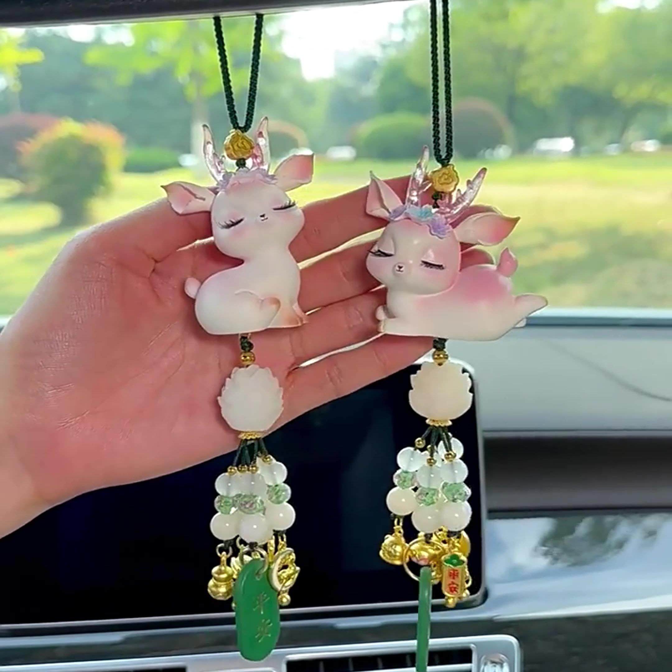 🚗 一路平安觅鹿车载挂件：女神必备的车饰神器！-车挂-淘宝好物网