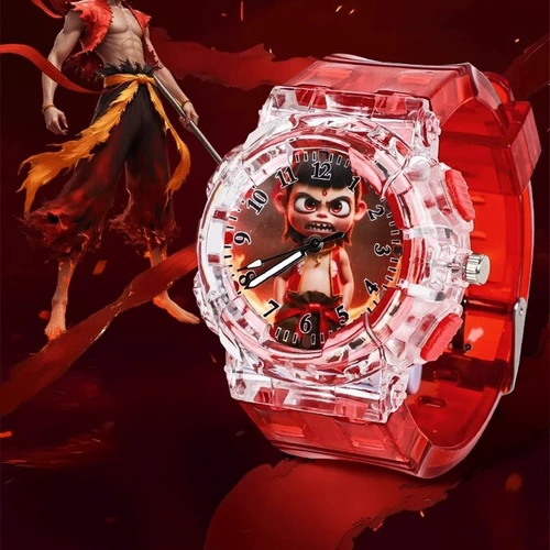 Детские часы, игрушка, детские мультяшные цифровые часы для мальчиков для детского сада для друга, 3 лет