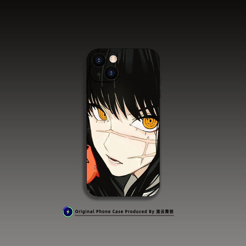 Three Eagles Chainsaw Man Phone Case Suitable for iPhone 17 Air, Xiaomi 15, Art 13, Huawei Honor 14, Liquid Silicone 12, Magnetic Magsafe, Apple 16 Pro Max, Anime, Two-Dimensional