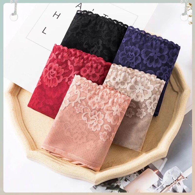 Original Li Mengjie Style Women's Lace Sexy Panties, Slimming High-Waisted Shaping Body Pants, Tummy Control and Butt-Lifting Pants