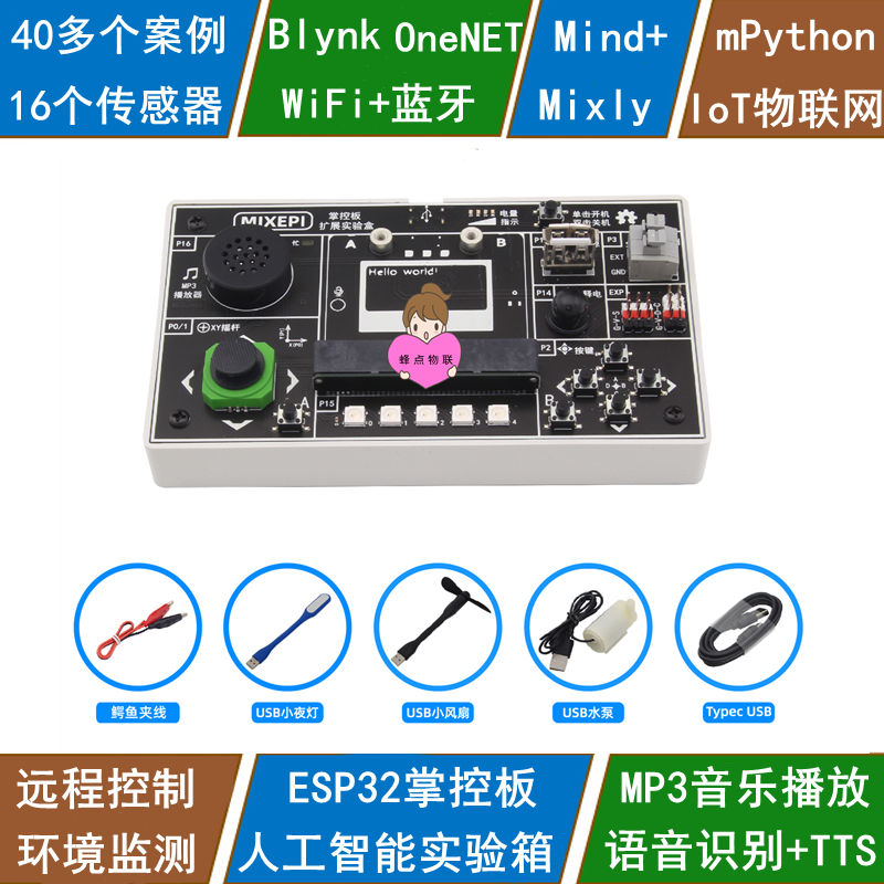 ESP32 Control Panel Extended Expanded Lab AI AI AI AI AI AI AI IoT ONENET Blynk Python