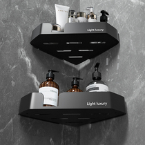Bathroom triangle shelf toilet wash hand Bath bathroom corner toilet non-perforated wall-mounted storage shelf