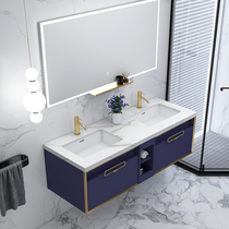 Rock board bathroom cabinet combination toilet modern simple basin cabinet wash basin wash basin wash table