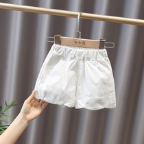 Girls shorts for summer outside wearing 2022 new children white children summer dress female baby summer with thin pants summer