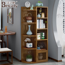 Floating Window Cabinet Containing Bookshelves Shelve floor Living room Bedrooms Multi-functional Home Chinese bookcase Corner Locker