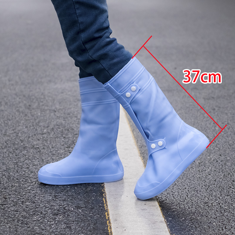Shoe cover waterproof anti-slip female raining rain-proof shoe cover male thickened abrasion-proof bottom silicone rain boot cover child rain shoe cover