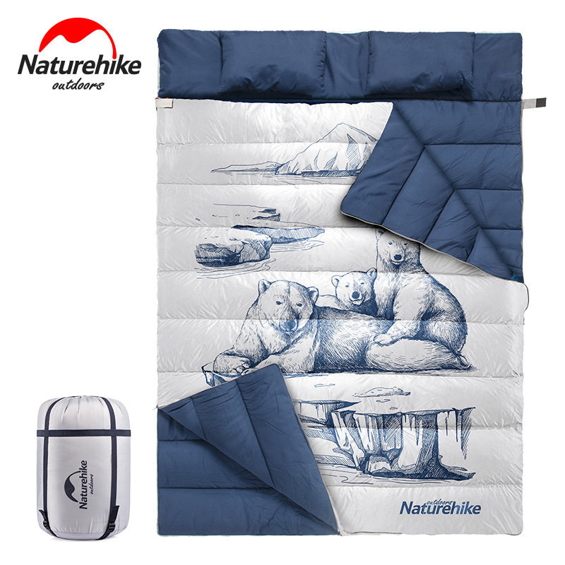 NH Norwegian guest double with pillow sleeping bag pattern with split sleeping bag Outdoor breathable anti-splash water moisture barrier Dirty Sleeping Bag