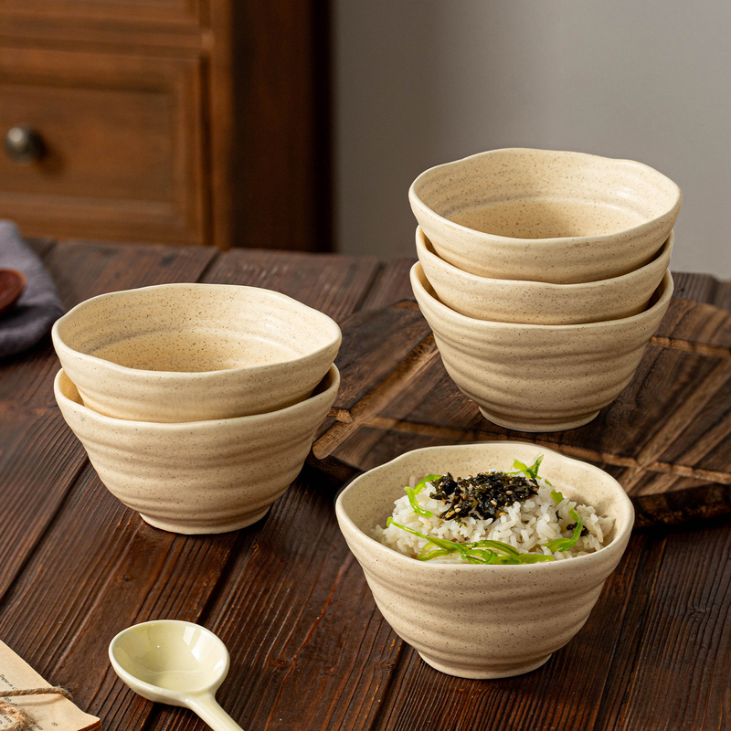 Japanese-Style Rustic Ceramic Rice Bowl for Home Use, Vintage Soup Bowl, Small Bowl, Light Luxury Tableware, High-End Feel, Single-Serving Rice Bowl, Dish Bowl Japanese-Style Rustic Ceramic Rice Bowl for Home Use, Vintage Soup Bowl, Small Bowl, Light Luxury Tableware, High-End Feel, Single-Serving Rice Bowl, Dish Bowl