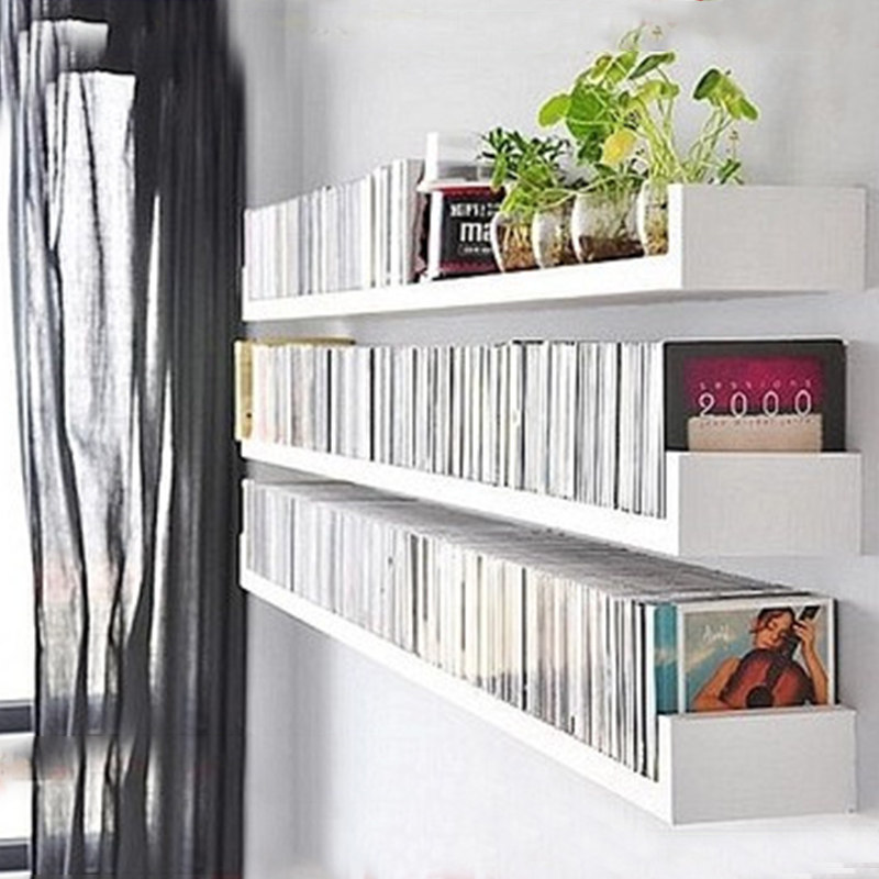 U-shaped bookshelf can be free of punching wall shelf wall hanging wall living room decorative shelf bedroom partition board