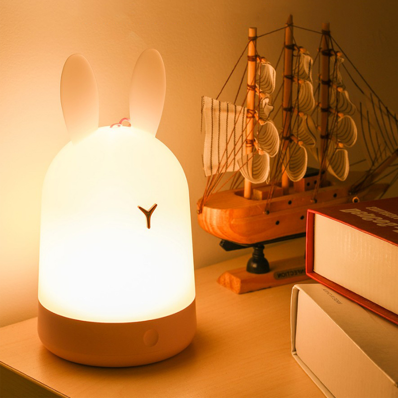 Regez Little Nightlight Newborn Baby Suckling Eyes Moon Child Breastfeeding Bedroom Bedside Charging Up Night Energy Saving Sleep Light