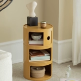 Сочетание творческих круговых прикроватных столов Мини маленькая пластиковая стойка для хранения современная минималистская спальня кофейного стола