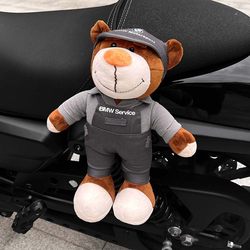 摩托车机车装饰公仔挂件卡通可爱小熊汽车后备箱尾部挂饰车外玩偶