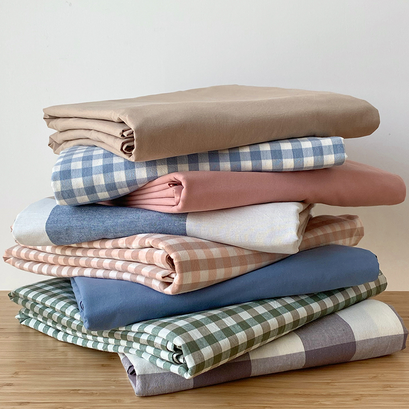 Pure cotton linen Man soft and comfortable single piece 100 All cotton quilts by single ice silk Home Summer thin pillowcase Three sets 2