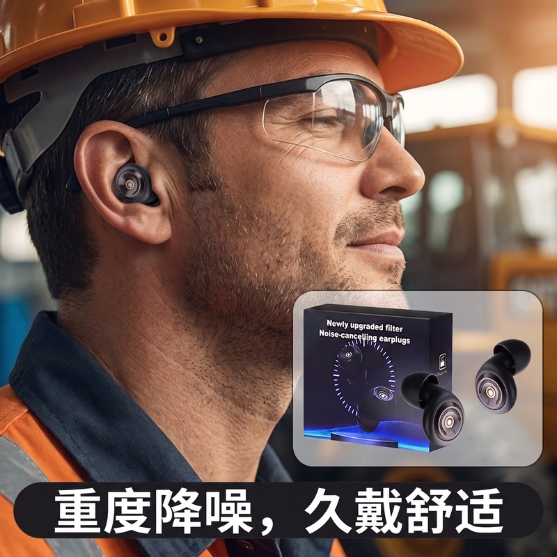 Heavy Noise Earplugs, Anti-Noise, Industrial-Grade Noise Reduction, Noise-Cancelling, Specialized for Workshops, Protection Against Interference, Sound Insulation Heavy Noise Earplugs, Anti-Noise, Industrial-Grade Noise Reduction, Noise-Cancelling, Specialized for Workshops, Protection Against Interference, Sound Insulation