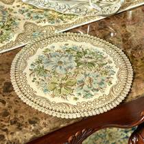 Flower pot mat fabric hot mat desktop insulation mat household bowl mat coaster vase mat round dining table mat tray mat