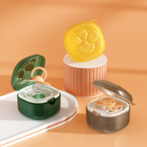 Portable dustproof bite storage box transparent packaging box 2023 baby pacifier box PP storage box