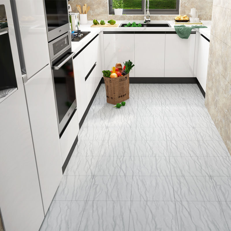 Waterproof floor stickers wear-resistant adhesive bathroom sticker floor toilet kitchen floor renovation and renovation of tile stickers