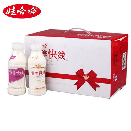 Wahaha Nutrition Express 350g * 12 Bottles of Breakfast Milk Happiness Mixing Milk Beverage Coconut Flavor Milk Whole Case