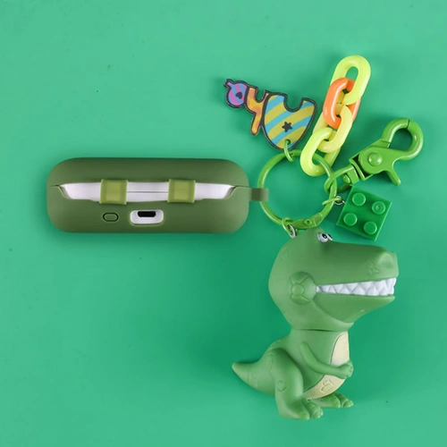 Honor, huawei, защитный чехол, беспроводные наушники, силиконовый мультяшный динозавр, подвеска, bluetooth