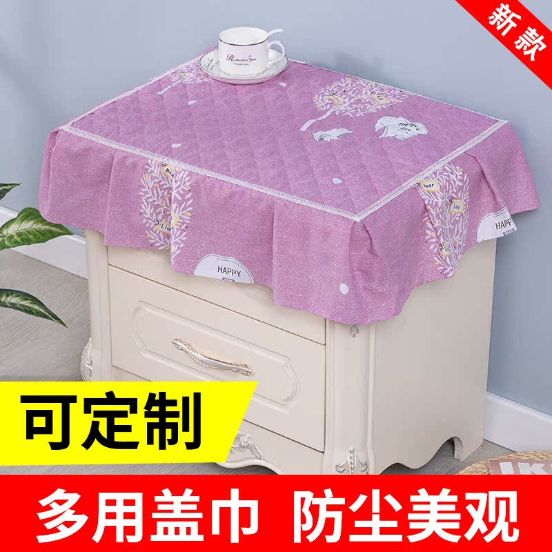 Home Bedroom Bunk Bed Head Cabinet Gebuo Style Print Sheet Machine Dust Cover Fridge Microwave Universal cover towel minimalist